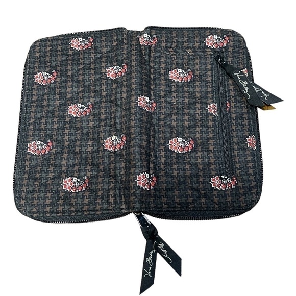 Vera Bradley Brown & Red Zip Around Wallet - Picture 4 of 5
